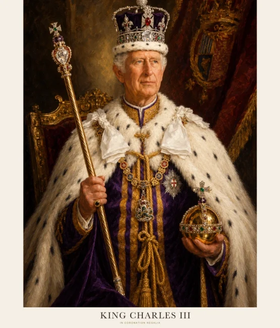 His Majesty King Charles III By Andrew Conway-Hyde