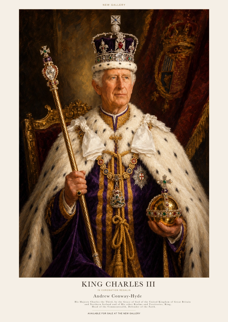 His Majesty King Charles III By Andrew Conway-Hyde