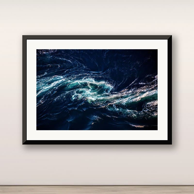 Changing Tides 02, Isle of Wight seascape photograph by Andrew Conway-Hyde in a black frame