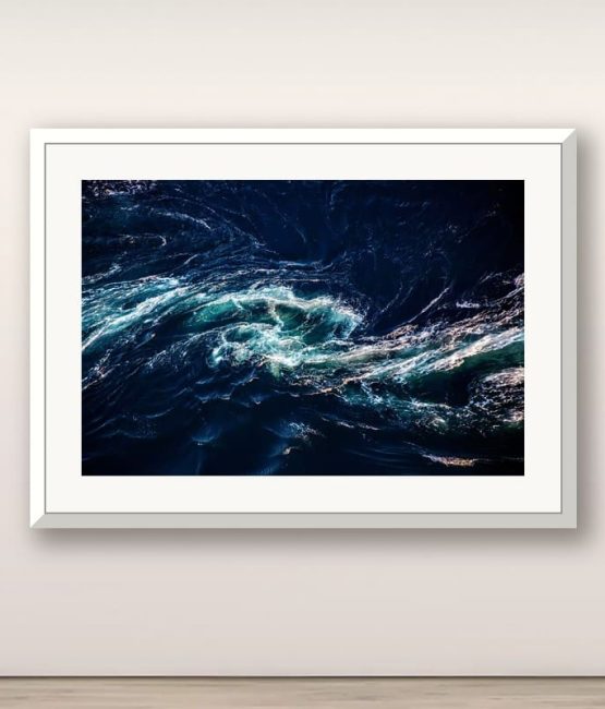 Changing Tides 02, Isle of Wight seascape photograph by Andrew Conway-Hyde in a white frame